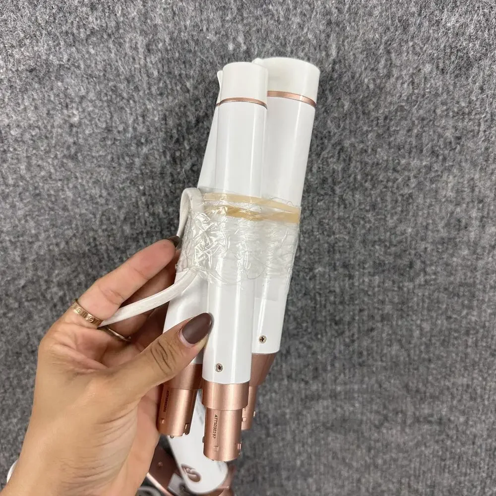 T3 Curling Iron Set 4 Barrels White Rose Gold Hair Styler Model 76583